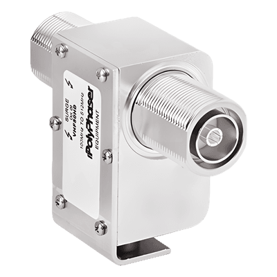 Protector Coaxial RF de Banda Ancha Para Combinadores de 100 a 512 MHz Con Conectores DIN Hembra