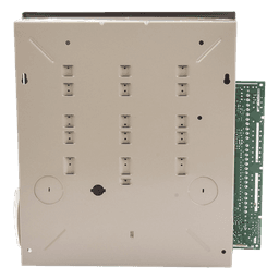 Panel de control de alarma de intrusión con 9 zonas cableadas, expandible hasta 87 zonas, con 8 particiones