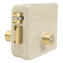 Cerradura Eléctrica / Doble Cerrojo / 12 VCC/VCA / Activación por Pulso 2 s / Izquierda / Exterior