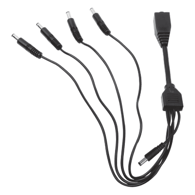 Cable de Distribución de Alimentación / 5 Vías / 4 Cámaras TurboHD / 12 VCC / 500 mA por Canal / Conector Plug 2.5'