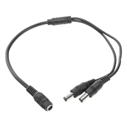Cable Splitter DC / 5.5x2.1 mm Hembra a 2 Macho / 22 AWG / 24 AWG / 5A a 12 VCC / 19 cm