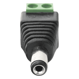 Adaptador de Alimentación DC / Conector Jack Macho 3.5 mm / Terminales de Tornillo / 12 Vcc Polarizado / Para CCTV