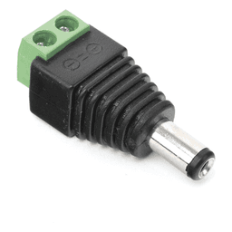 Adaptador de Alimentación DC / Conector Jack Macho 3.5 mm / Terminales de Tornillo / 12 Vcc Polarizado / Para CCTV