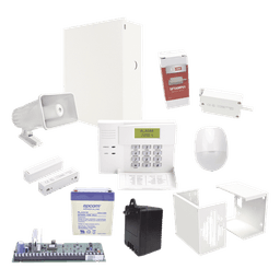 Panel de alarma de intrusión de 3 particiones y hasta 64 zonas, en kit completo de instalación