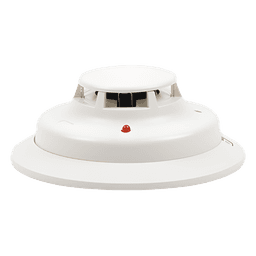 Detector fotoeléctrico de humo de 2 hilos con sensor térmico fijo a 57 grados C, para sistemas convencionales