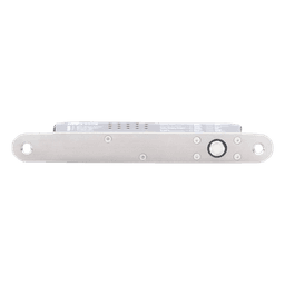 Cerradura de Perno Eléctrica / Diseño Estrecho para Perfiles Delgados / Temporizador 10 s / Buzzer y LED Bicolor / 12-24 VDC / Sensor de Estado de Puerta