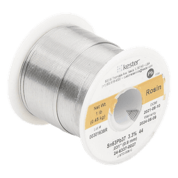 Rollo de Soldadura / 63% Sn 37% Pb / 0.031" (0.80 mm) / 454 g / Flujo 44% / No Requiere Limpieza
