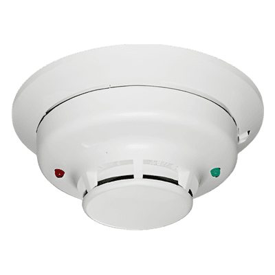 Detector fotoeléctrico de humo convencional de 4 hilos con salida de contactos para paneles de incendio