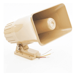 Sirena electrónica autónoma de dos tonos con bocina y controlador integrados para interior y exterior