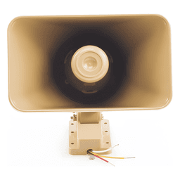 Sirena electrónica autónoma de dos tonos con bocina y controlador integrados para interior y exterior