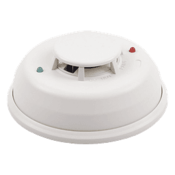 Detector de Humo Fotoelectrico / 4 Hilos / Relevador Forma C / Sensor Térmico 57.2°C / 134 mm Ø / 5.3" Ø