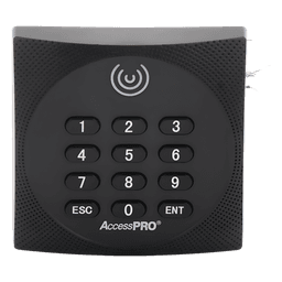 Lector de Proximidad con Teclado / 125 kHz / Wiegand 26 bits / Exterior / 86 x 86 x 20 mm / 120 m (394 pies) máx.