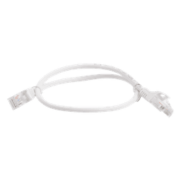 Cable de Parcheo UTP Cat5e / 0.5 Metros (1.64 Pies) / 100 Ohms / Blanco