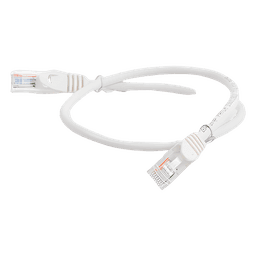 Cable de Parcheo UTP Cat5e / 0.5 Metros (1.64 Pies) / 100 Ohms / Blanco