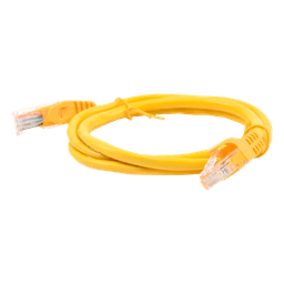 Cable de Parcheo UTP Cat5e / 1 Metro (3.28 Pies) / Amarillo / RJ45 / 100 Ohm