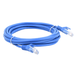 Cable de Parcheo UTP / Cat5e / 3 m (9.84 ft) / 1 Gbps / Azul / RJ45