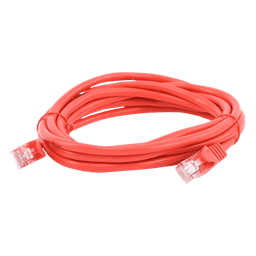 Cable de Parcheo UTP Cat5e / 3.0 m (9.84 ft) / 100 Ohm / RJ45 / Rojo