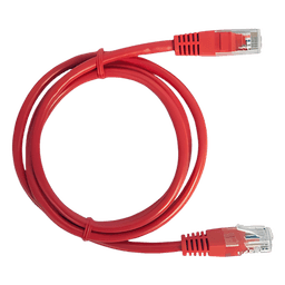 Cable de Parcheo UTP Cat6 - 0.5 Metros (1.64 Pies) - Rojo