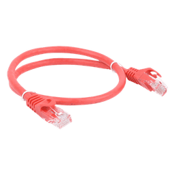 Cable de Parcheo UTP Cat6 - 0.5 Metros (1.64 Pies) - Rojo
