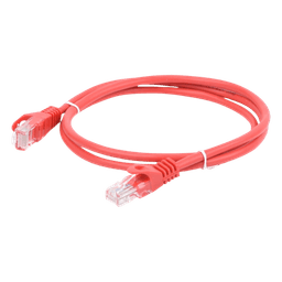 Cable de Parcheo UTP Cat6 - 0.5 Metros (1.64 Pies) - Rojo
