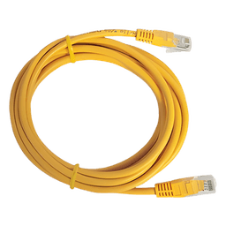Cable de Parcheo UTP Cat6 - 1 Metro (3.28 Pies) - Amarillo