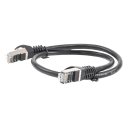 Cable de Parcheo / FTP Cat6 / 0.5 m (1.64 ft) / Blindaje Global / Cobre / Negro