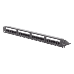 Panel de Parcheo de Impacto / 24 Puertos / Cat5e / 19 Pulgadas / 1U / 110 IDC / 24-26 AWG