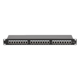 Panel de Parcheo / 24 Puertos / Cat5e STP Blindado / Rack 19" / 0.48 m