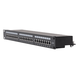 Panel de Parcheo / 24 Puertos / Cat6 / Blindado STP / 1U / 19 Pulgadas