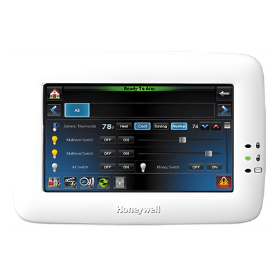 Teclado táctil de 7 pulgadas con control de automatización Z-Wave para paneles VISTA