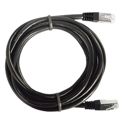 Cable de Parcheo FTP Cat6 - 1.0 Metro (3.28 Pies) - Negro