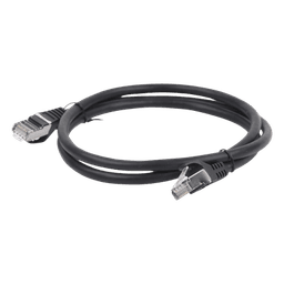 Cable de Parcheo FTP Cat6 - 1.0 Metro (3.28 Pies) - Negro