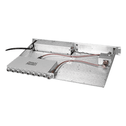 Multiacoplador Compacto para 400-512 MHz, 40 MHz de Ancho-Banda, 0-18 dB de Ganancia, 8 puertos, 1 Unidad Rack (1.75") de altura y fuente con inyector para alimentación de TTA.