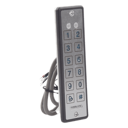 Lector de proximidad con teclado / IP65 / 125 kHz EM-HID / Wiegand 26 / 9 mm grosor / -30°C a 65°C / 5-16 VDC