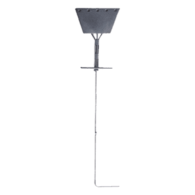 Ancla de Piso Tipo Paleta 5 Orificios para Retenida. Placa: 3/4", Redondo: 1", Altura: 210 cm. Galv. Inmersión.