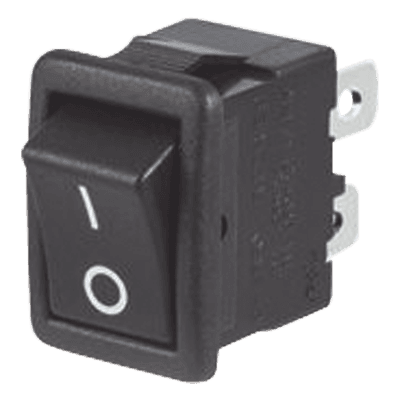 Interruptor Rocker DPST On-Off,  250 Vca.,10 Amp.,