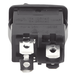 Interruptor Rocker DPST On-Off,  250 Vca.,10 Amp.,