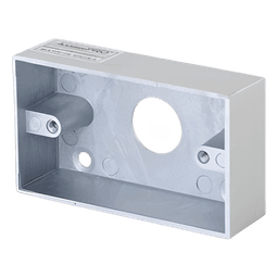 Caja de Montaje para Botón de Salida / Aleación de Zinc Cromada / Superficie / 85 x 50 x 25 mm
