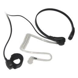 Micrófono de Garganta / Captación por Vibración / Tubo Acústico PU Grado Médico / PTT de Anillo / Cable Kevlar / Compatible Radios Kenwood TK-NX