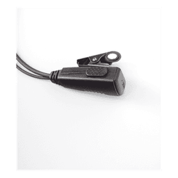 Micrófono-Audífono / Gancho Ajustable Tipo G / PTT de Solapa / Cable con Resorte / Conector 2 Pines / Compatible Motorola, Abell, Hytera