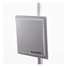 Lector RFID UHF / Alcance Ajustable 3 - 12 m (9.8 - 39.4 ft) / Frecuencia 902-928 MHz FHSS / Antena Integrada 12 dBi / Salida Wiegand 26 Bits / TCP-IP / Control de Acceso Vehicular