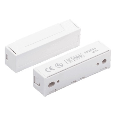 Contacto Magnético para Puertas y Ventanas / GAP 30 mm (1.18 in) / Blanco / Switch NC / 12 VCC