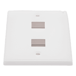 Placa de Pared / 2 Puertos Keystone / Montaje Vertical / UL 94V-0 / 70 x 115 mm (2.75 x 4.52 in)