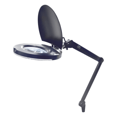 Lámpara de Escritorio con Lupa / 5 Dioptrías / 2.25X / 80 LED SMD / 1860 Lux / Abrazadera G / Brazos Ajustables