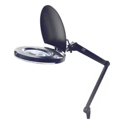 Lámpara de Escritorio con Lupa / 5 Dioptrías / 2.25X / 80 LED SMD / 1860 Lux / Abrazadera G / Brazos Ajustables