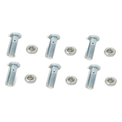 Paquete de tornillos con tuercas / Acero inoxidable 1/4 x 1 1/4 pulg / 6 piezas / Incluye arandelas reforzadas