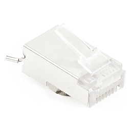 Conector RJ45 Blindado / Cat5e / FTP-STP / Pin a Tierra / Paquete 100 pzas