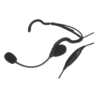 Diadema de Comunicación / Boom Flexible / Cable Kevlar Reforzado / PTT Policarbonato / Uso Profesional Prolongado