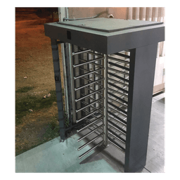 Torniquete Sencillo / Cuerpo Completo / Interior/Exterior / 100% Acero con Pintura Gris / EJE CENTRAL de Acero Inoxidable /Acabado de Lujo / Alto Tráfico