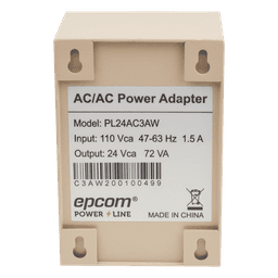 Fuente para Exterior / 24 VCA / 3 A / IP65 / Entrada 110 VCA / 1 Salida